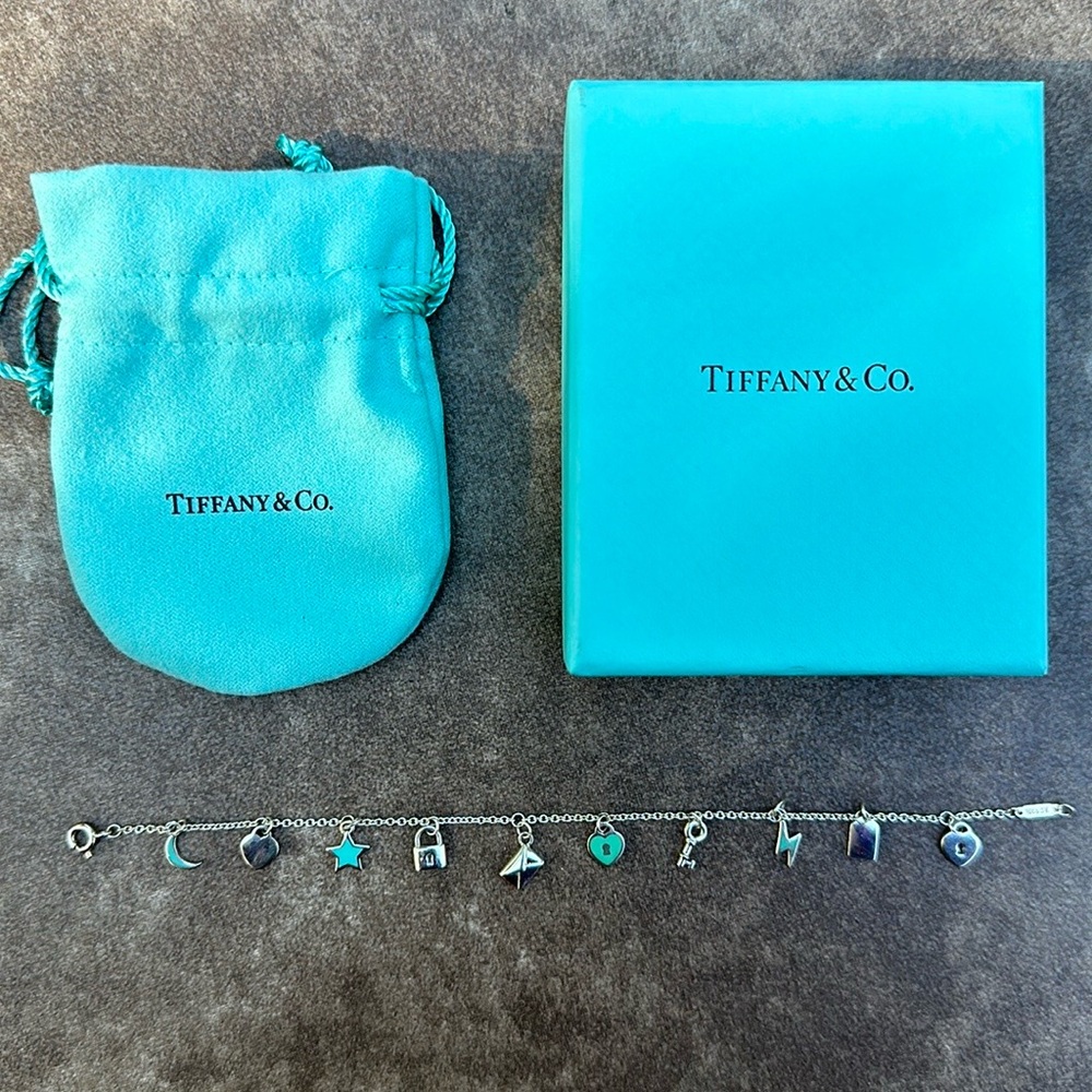 Authentic Tiffany & Co. Tiffany Notes Charm Bracelet Sz M